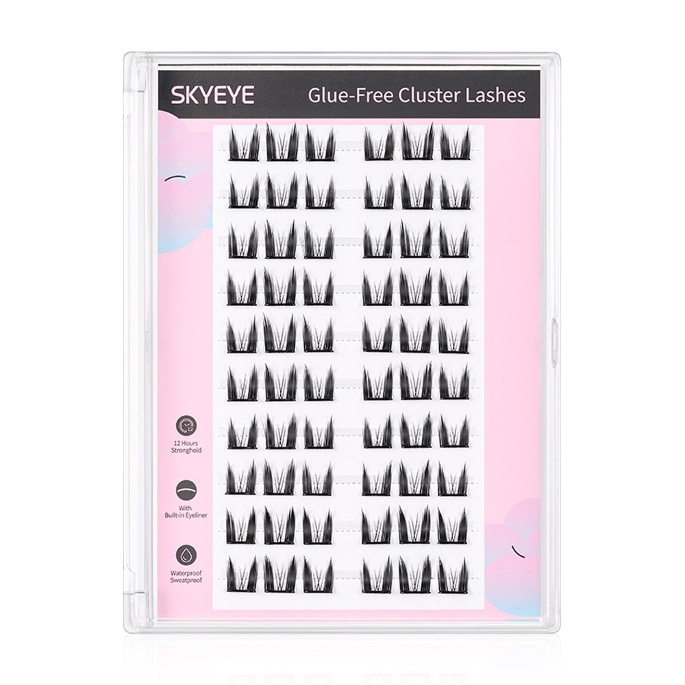 SKYMI Eyelashes Black Glue 60pcs #S160 Barbie Cat