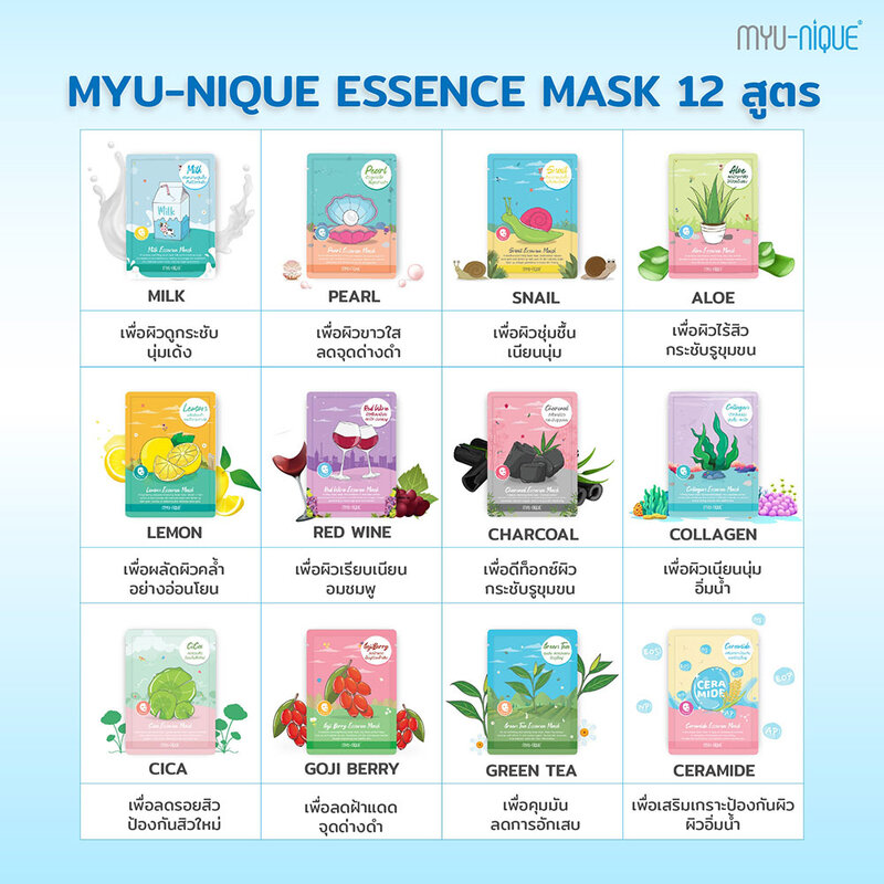 MYU-NIQUE Charcoal Essence Mask 25g