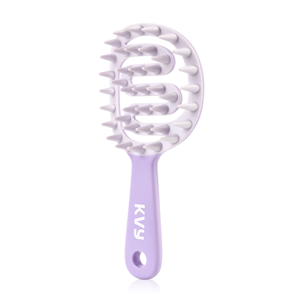 KVY Hollow Shampoo Brush #Purple