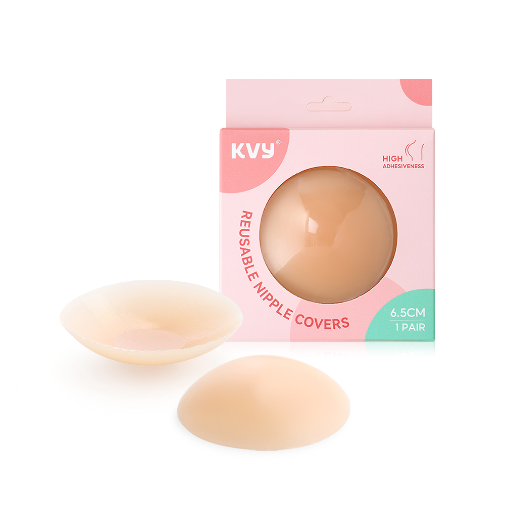 KVY Reusable Nipple Covers 6.5cm #Nude