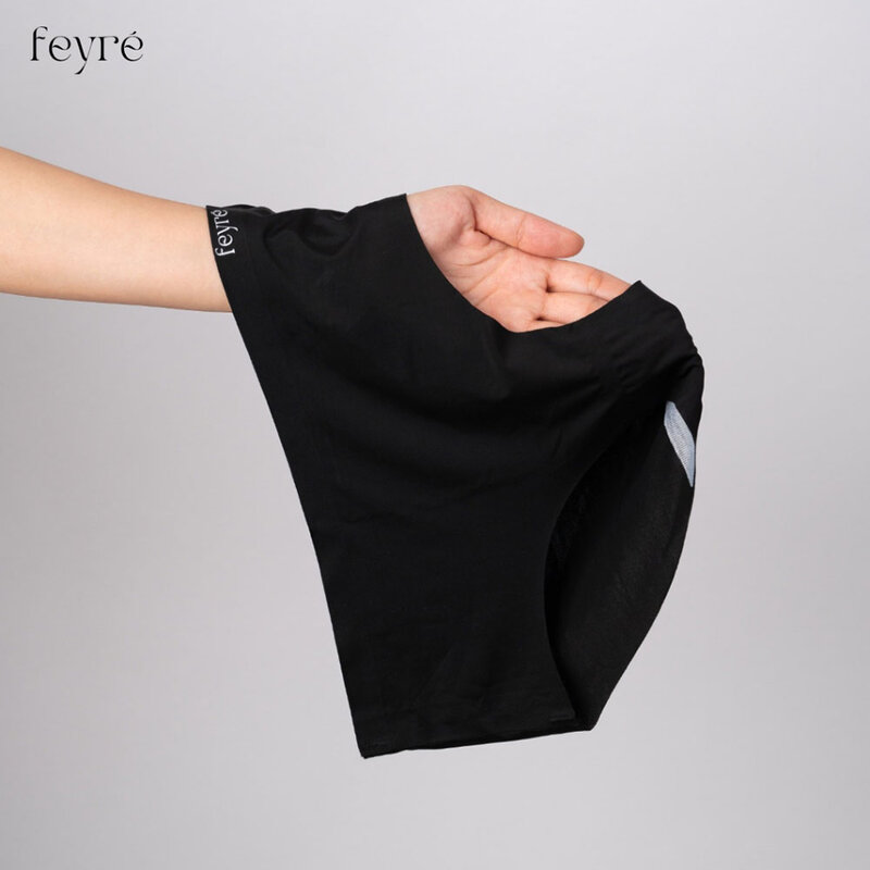 Feyre Seamless Panties Black 1pc #Size M