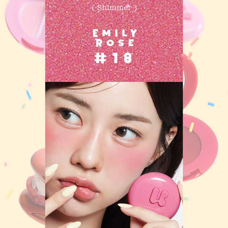 4U2 Shimmer Blush 3.1g #18 Emily Rose