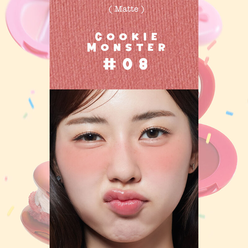 4U2 Matte Blush 3.2g #08 Cookie Monster