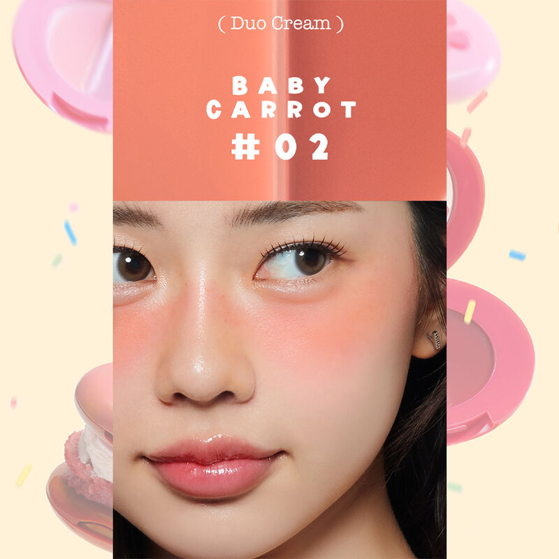 4U2 Duo Cream Blush 2.8g #02 Baby Carrot