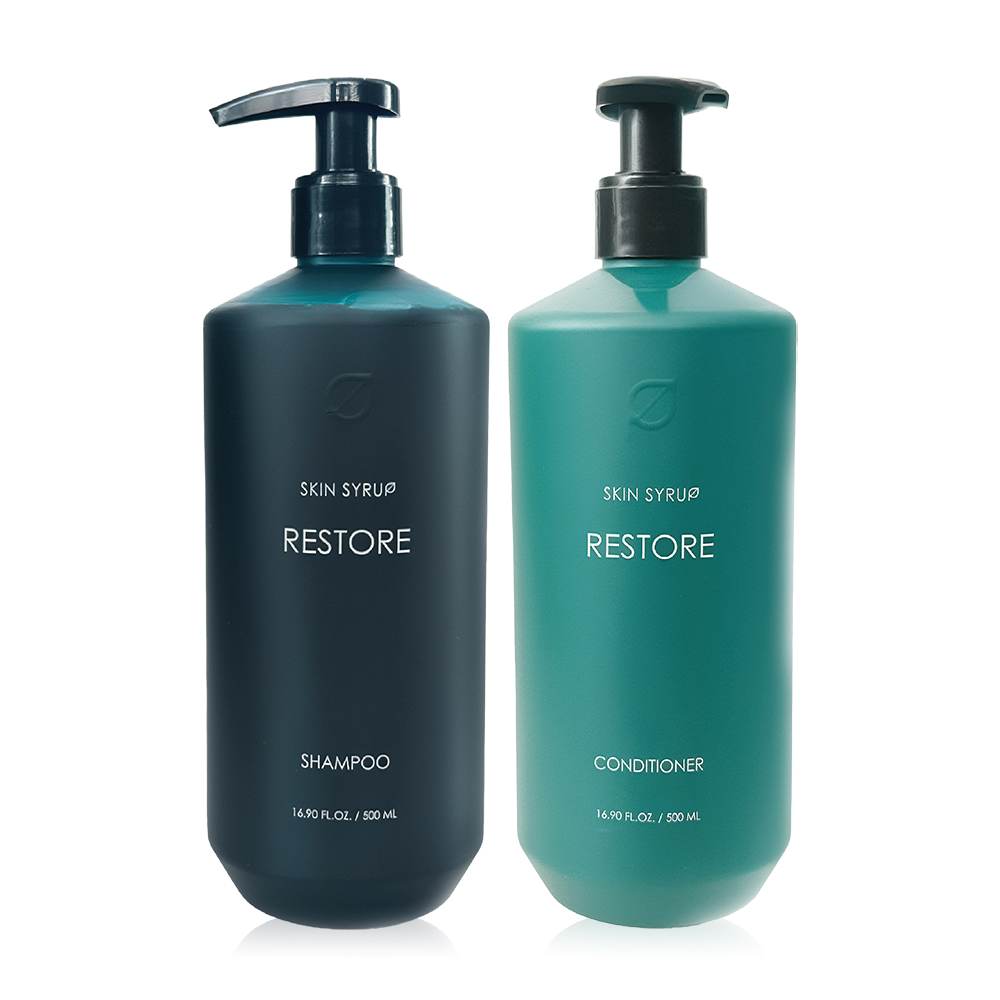 SKIN SYRUP Set 2 Items Pack Restore Shampoo 500ml + Conditioner 500ml