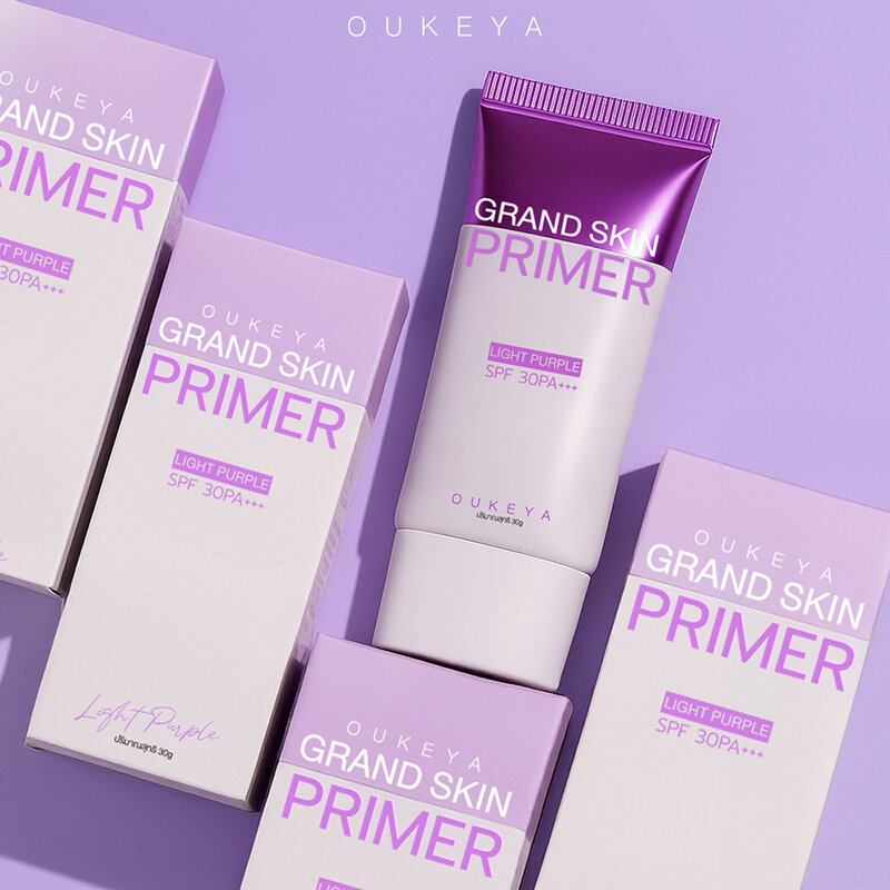 OUKEYA Grand Skin Primer Light Purple 30g
