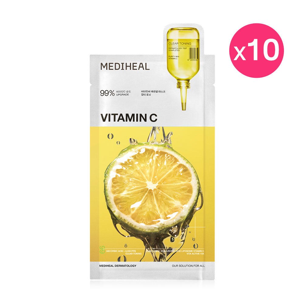 Mediheal Vitamin C Essential Mask Clear Toning [24ml x 10pcs]