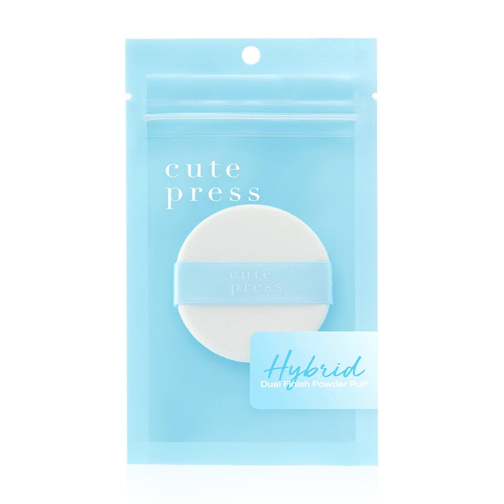 Cute Press Dual Finish Powder Foundation Powder Puff 1pc
