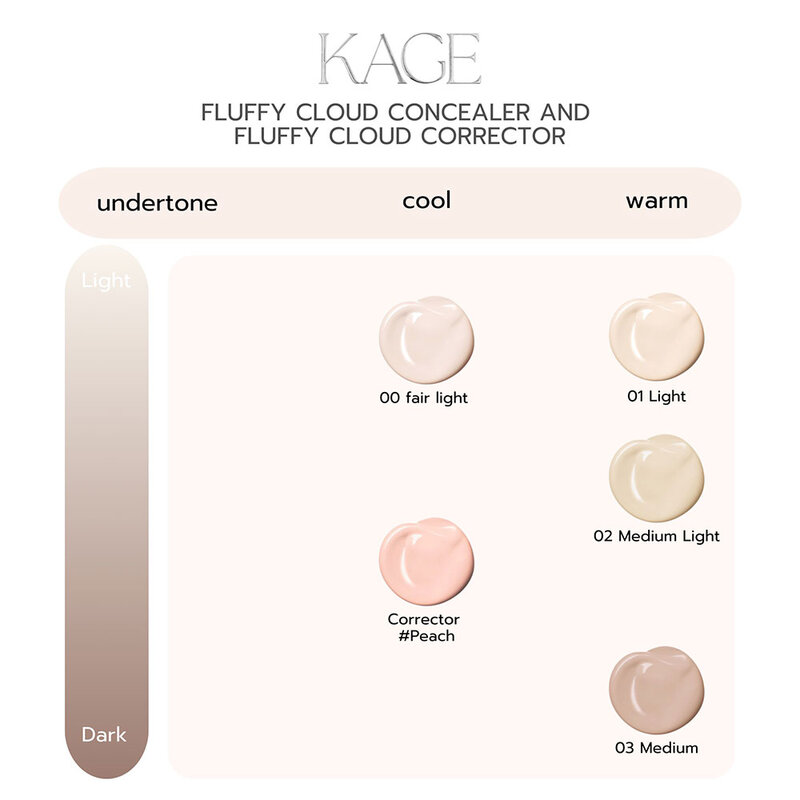 KAGE Fluffy Cloud Corrector 2g #Peach
