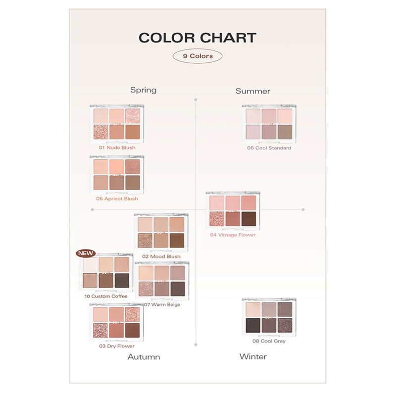 Bbia Ready To Wear Eye Palette 5g #01 Nude Blush