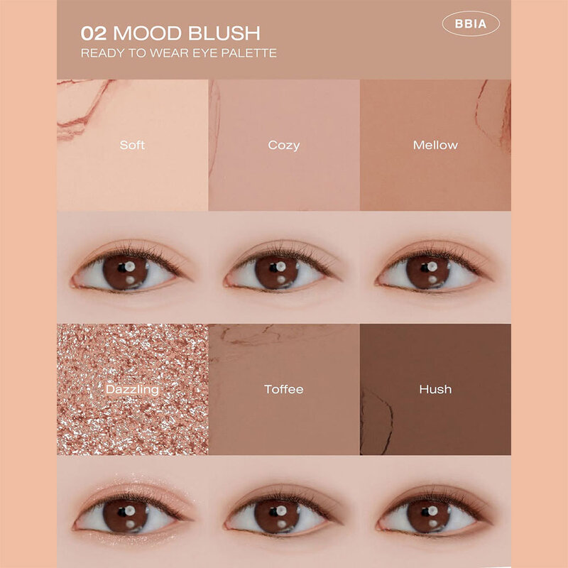 Bbia Ready To Wear Eye Palette 5g #02 Mood Blush