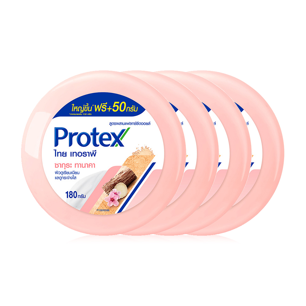 Protex Thai Therapy Roundbar Sakura Tanaka [180g x 4pcs]