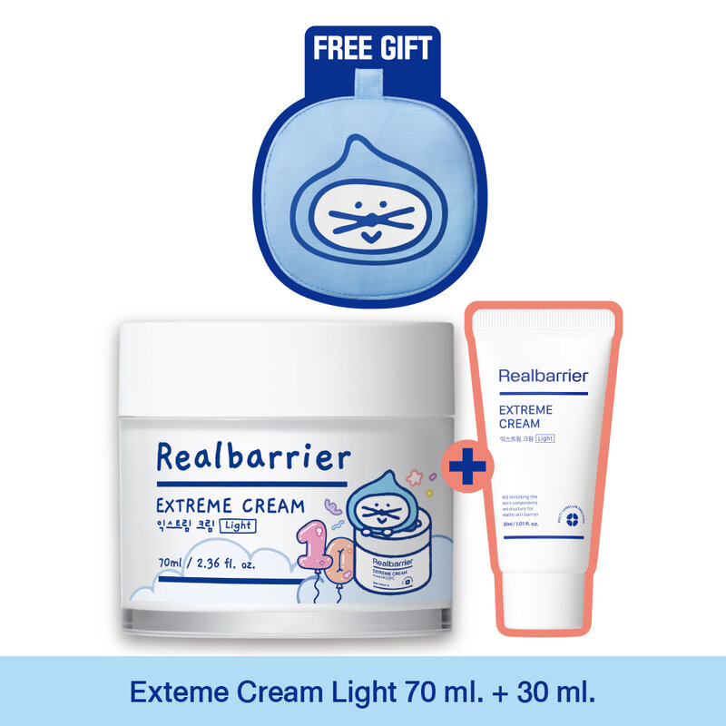 Real Barrier Extreme Cream Light Set [70ml + 30ml] [Free Gift Tote Bag Pogon 1pc]