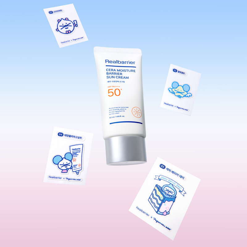 Real Barrier Cera Moisture Barrier Sun Cream Set + [Free Gift Sticker Pogon Limited 1pc]