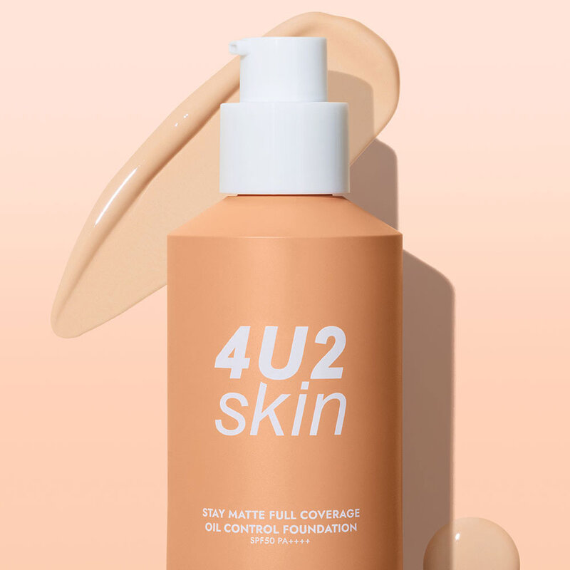 4U2 Stay Matte Full Coverage Oil Control Foundation SPF50 PA++++ 25ml #01