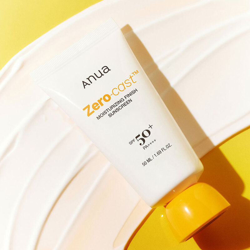 ANUA Zero-Cast Moisturizing Finish Sunscreen SPF50+ PA++++ 50ml