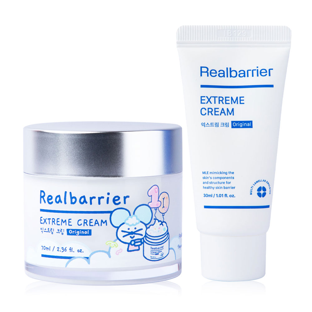 Real Barrier Extreme Cream Set [70ml + 30ml] [Free Gift Pogon 1pc]