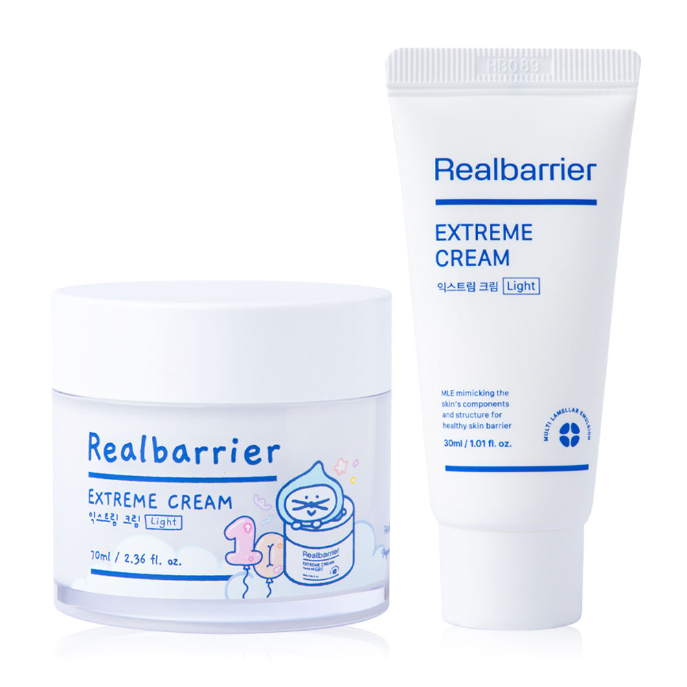 Real Barrier Extreme Cream Light Set [70ml + 30ml] [Free Gift Tote Bag Pogon 1pc]