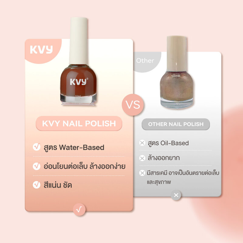 KVY Water-Based Nail Polish #01