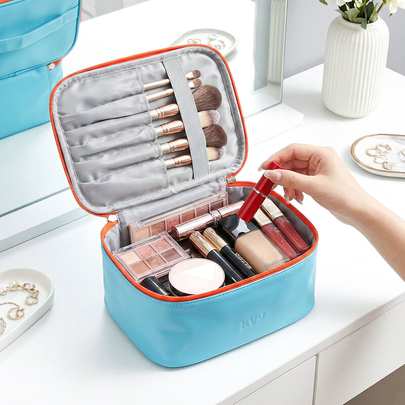 KVY Square Cosmetic Bag #Light Blue