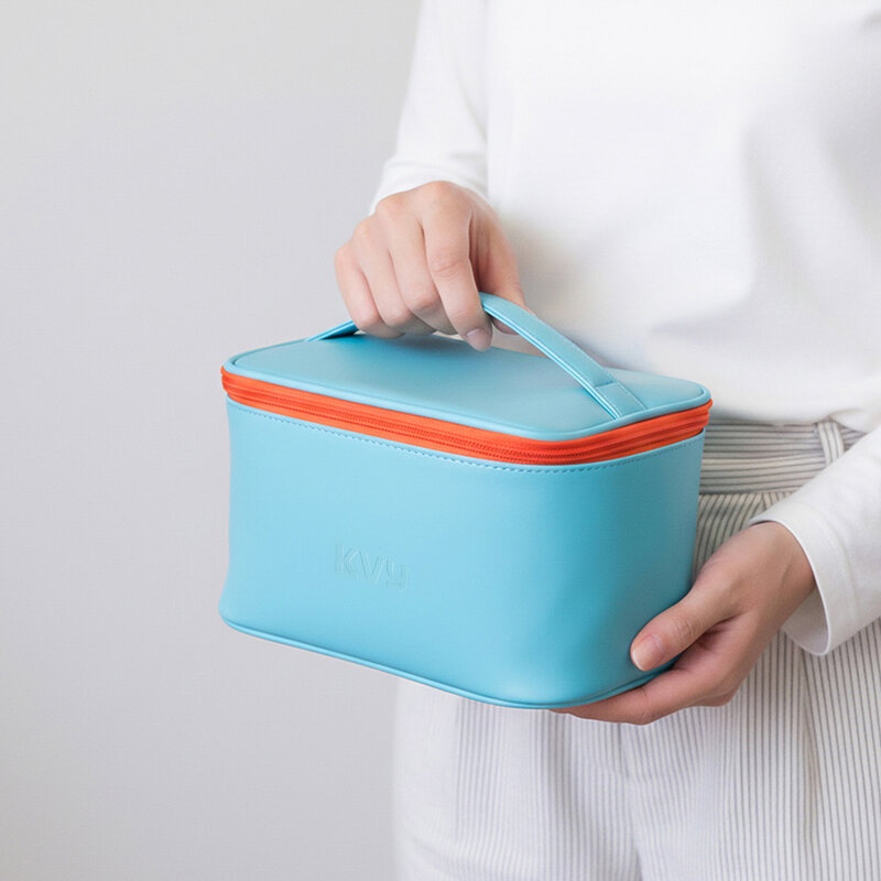 KVY Square Cosmetic Bag #Light Blue