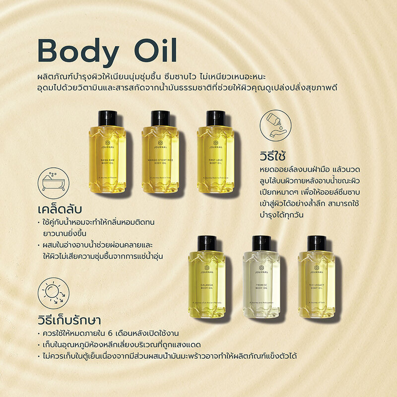 Journal The Legacy Body Oil 180ml