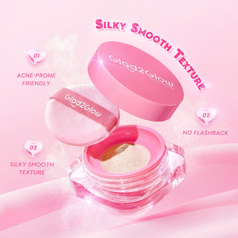 Glad2Glow Perfect Blur & Cover Loose Powder 8g #01 Marshmallow