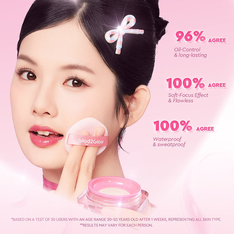 Glad2Glow Perfect Blur & Cover Loose Powder 8g #01 Marshmallow