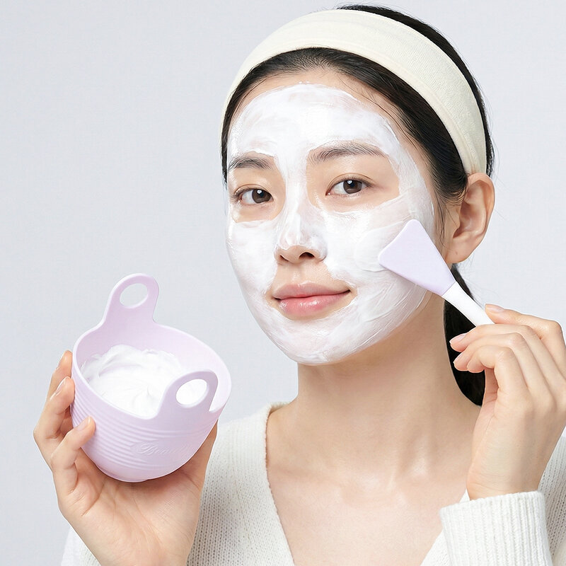 KVY Facial Mask Bowl Kit 3pcs #Purple