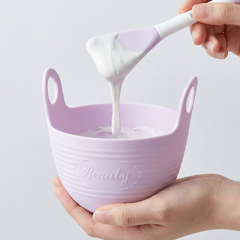 KVY Facial Mask Bowl Kit 3pcs #Purple