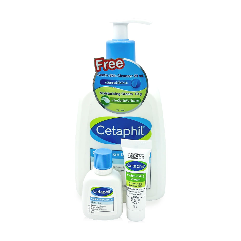 Cetaphil Gentle Skin Cleanser 500ml [Free! Gentle Skin Cleanser 29ml + Moisturising Cream 10g]