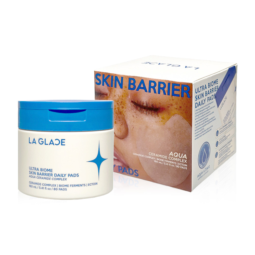 LA GLACE Ultra Biome Skin Barrier Daily Pads Aqua Ceramide Complex 160ml