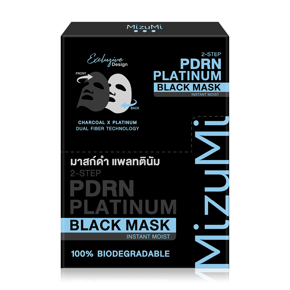 MizuMi PDRN Platinum Black Mask Instant Moist [30ml x 5pcs]