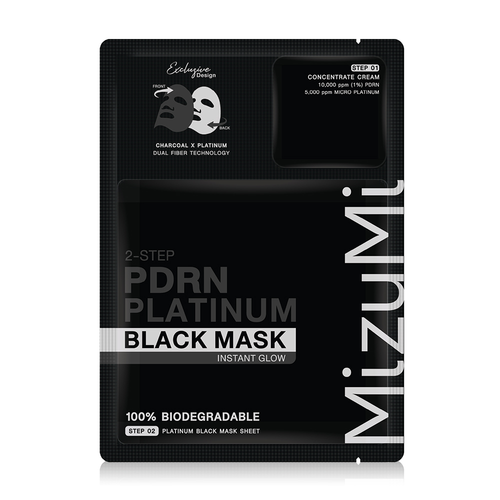 MizuMi PDRN Platinum Black Mask Instant Glow [30ml + 1g]
