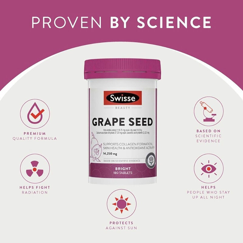 SWISSE Grape Seed 60 Tablets