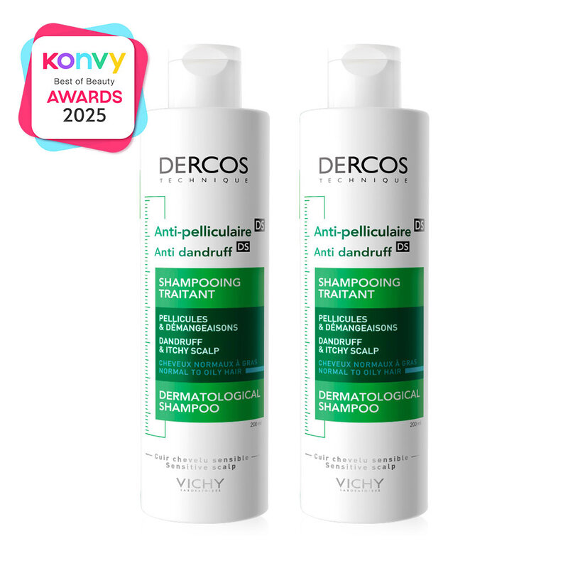 Vichy Dercos Anti-Dandruff Shampoo [200ml x 2pcs]