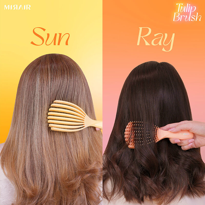 MIRAIR Tulip Flow Smooth & Shine Brush 1pc #Tulip Sun