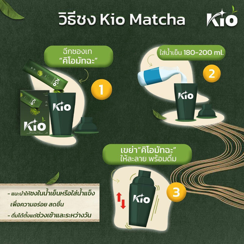 KIO Matcha Plus Dietary Supplement Product [10 Capsules x 2pcs]