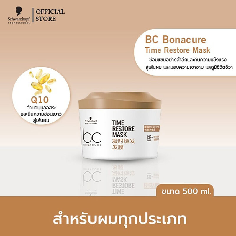 Schwarzkopf Professional Bonacure Time Restore Mask 500ml