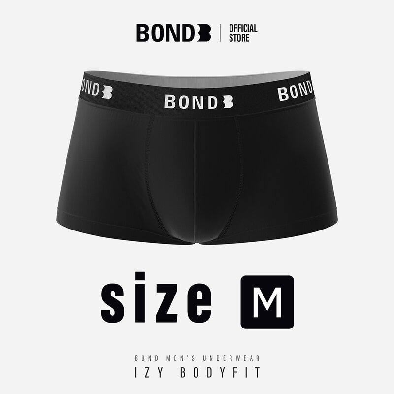 BOND Men's Underwear IZY BODYFIT Clothing Size M 1pc #Black