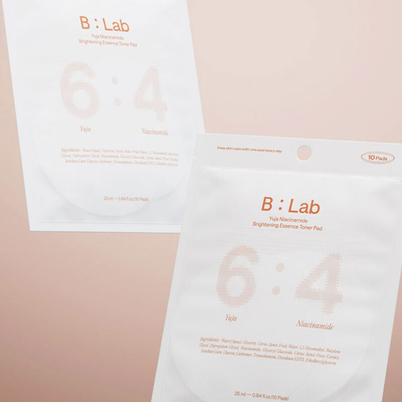 B:LAB Yuja Niacinamide Brightening Essence Toner Pad [25ml x 10 Pads]