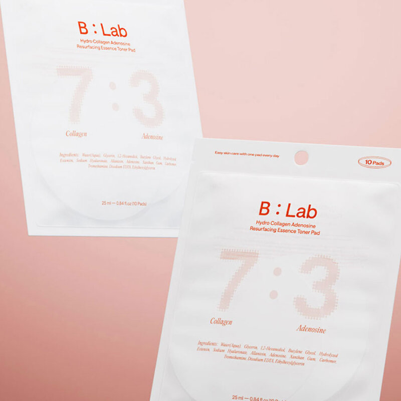 B:LAB Hydro Collagen Adenosine Resurfacing Essence Toner Pad [25ml x 10 Pads]