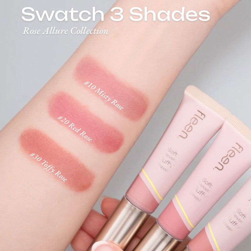 Fleen Beauty Soft Velvet Fluffy Cheek 10g #10°C Misty Rose