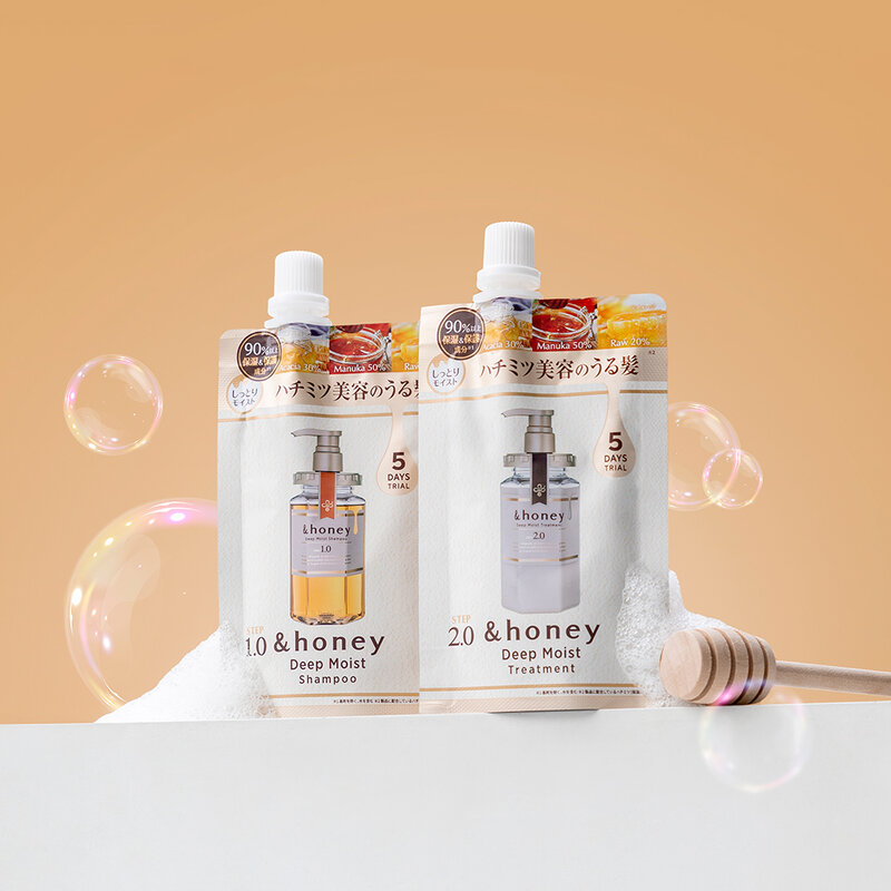 &honey Deep Moist 2 Step Trial 5 Days Shampoo 40ml + Conditional 40g