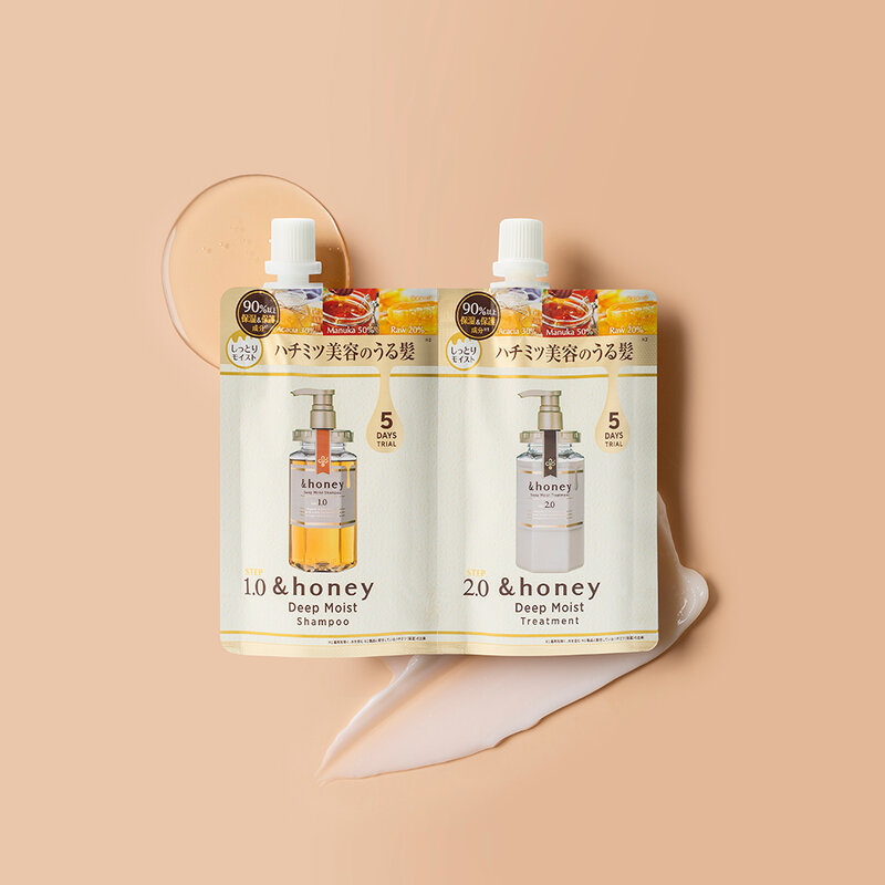 &honey Deep Moist 2 Step Trial 5 Days Shampoo 40ml + Conditional 40g