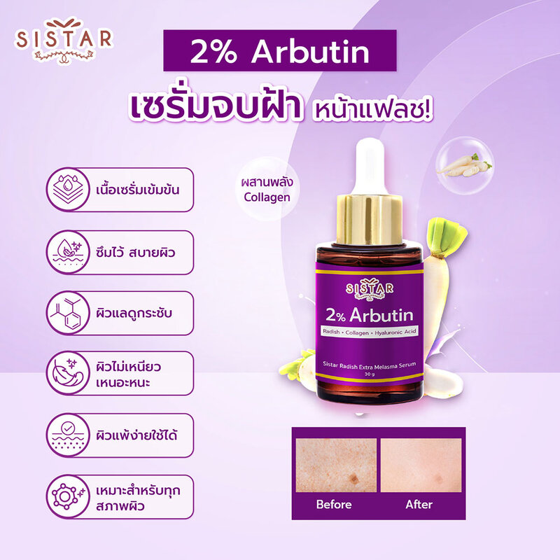 Sistar Radish Extra Melasma Serum 30ml