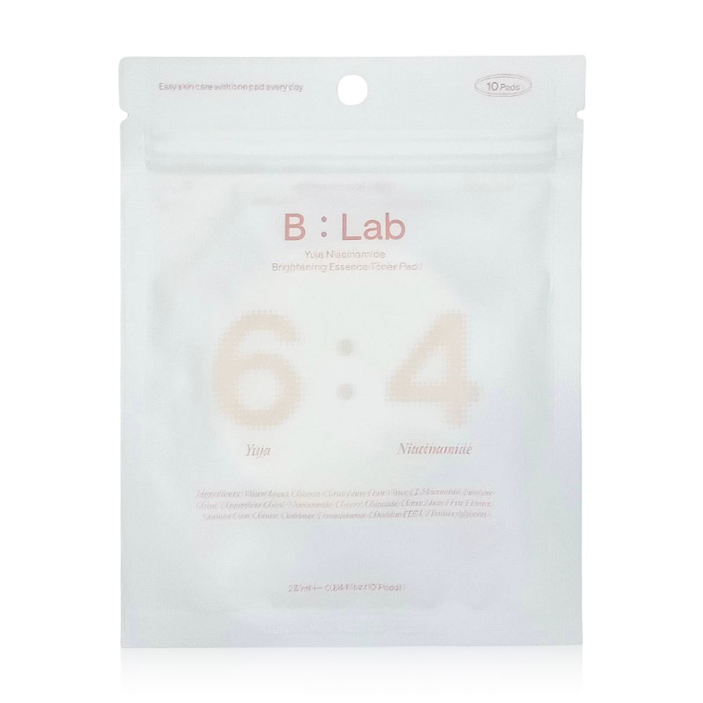 B:LAB Yuja Niacinamide Brightening Essence Toner Pad [25ml x 10 Pads]
