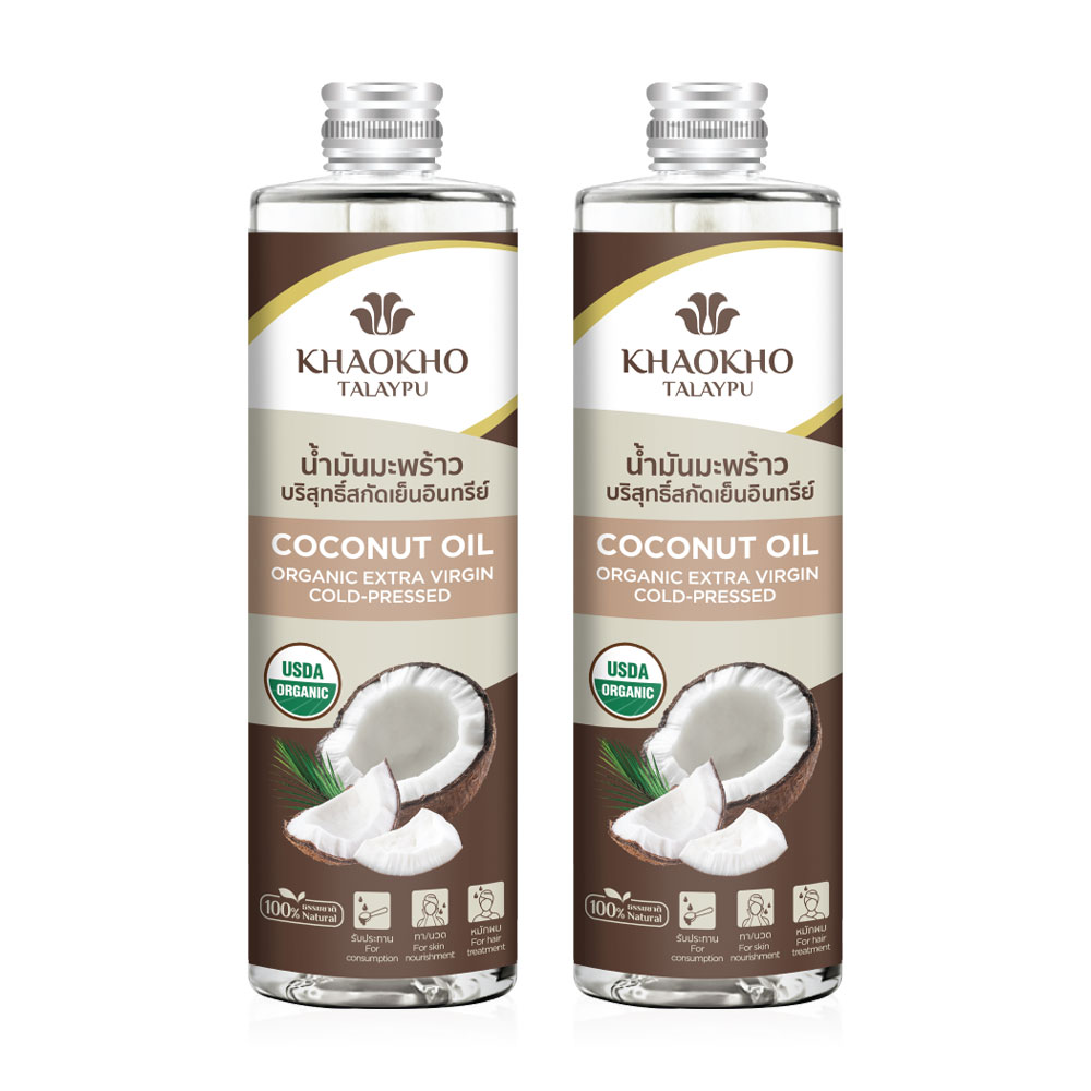 Khaokho Talaypu Pure Oil Coconut Edible [480ml x 2pcs]