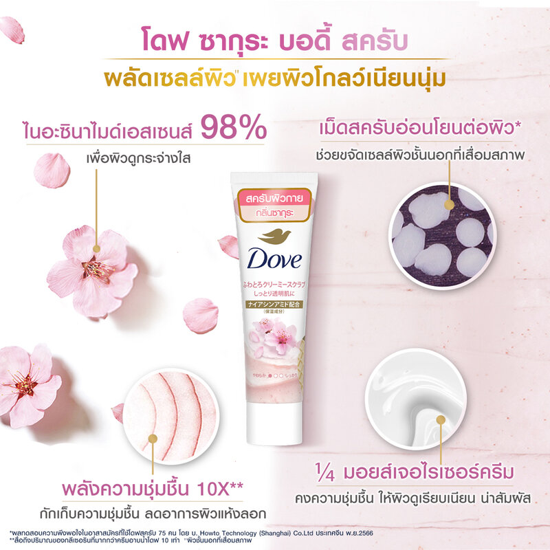Dove Sakura Body Scrub 50g